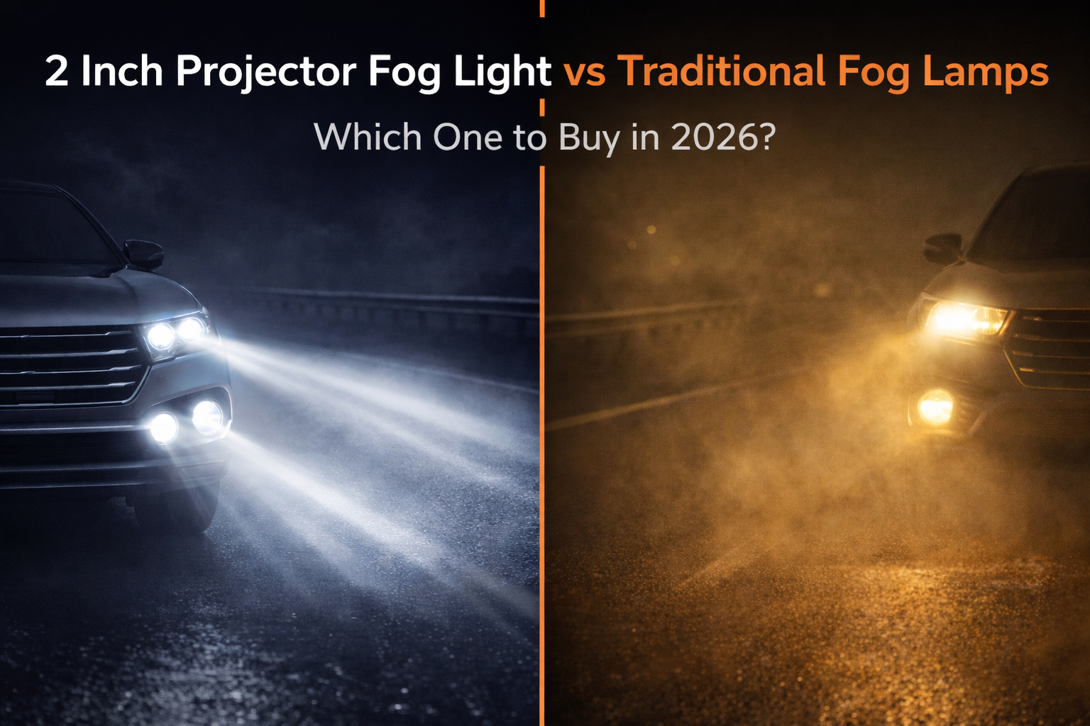 2 Inch Projector Fog Light vs Traditional Fog Lamps – Which One to Buy in 2026?