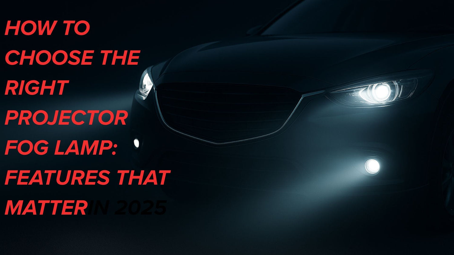 How to Choose the Right Projector Fog Lamp: Features That Matter