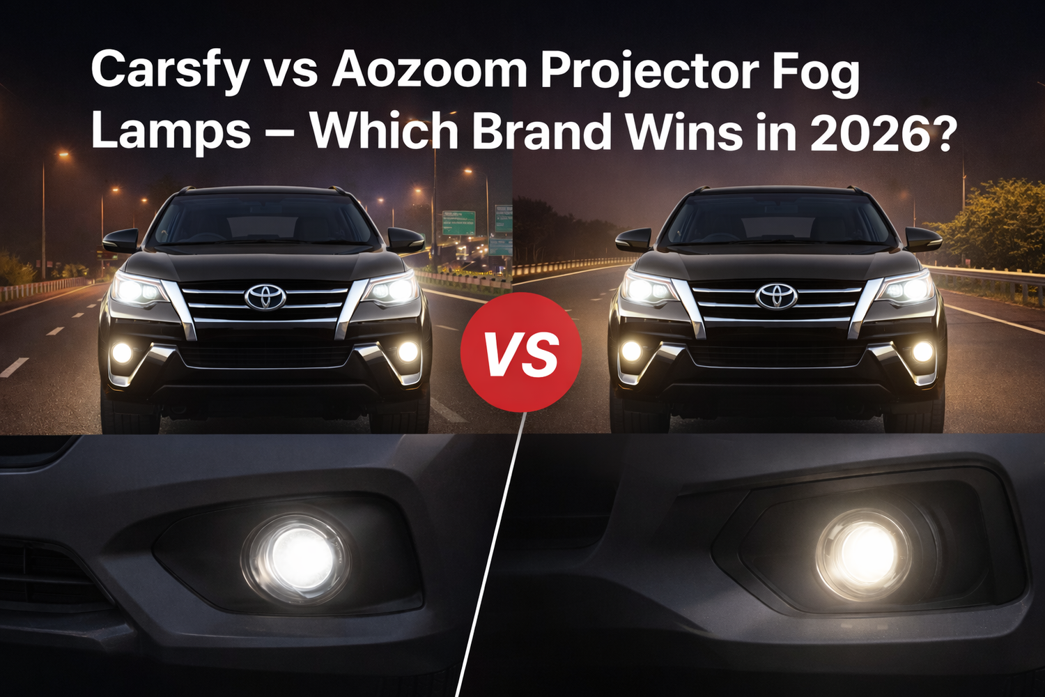 Carsfy vs Aozoom Projector Fog Lamps – Which Brand Wins in 2026?