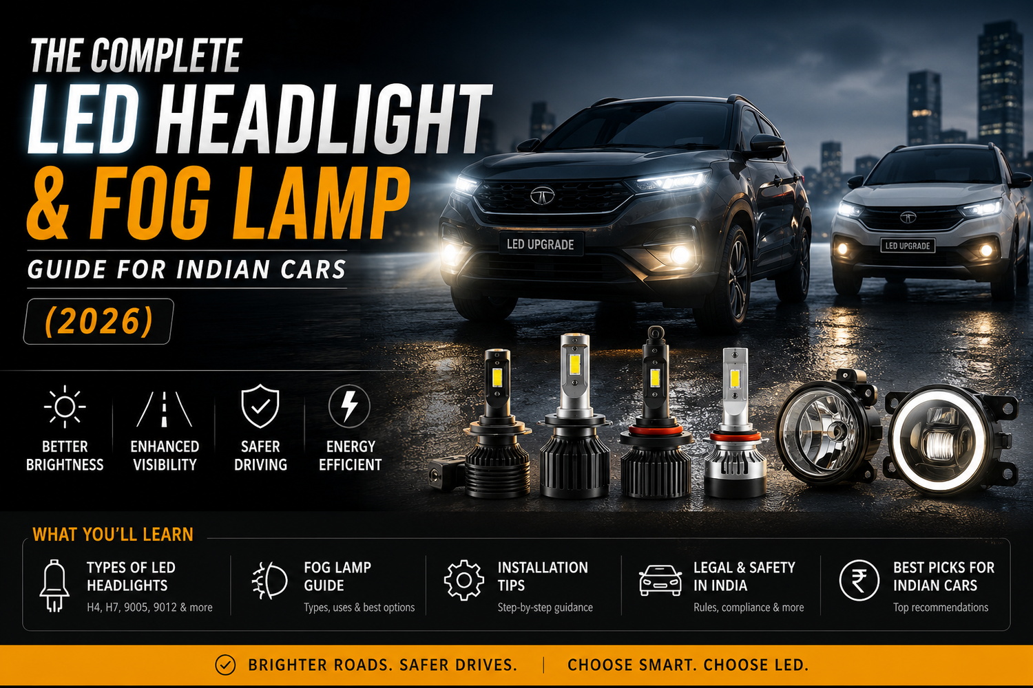 The Complete LED Headlight & Fog Lamp Guide for Indian Cars (2026)