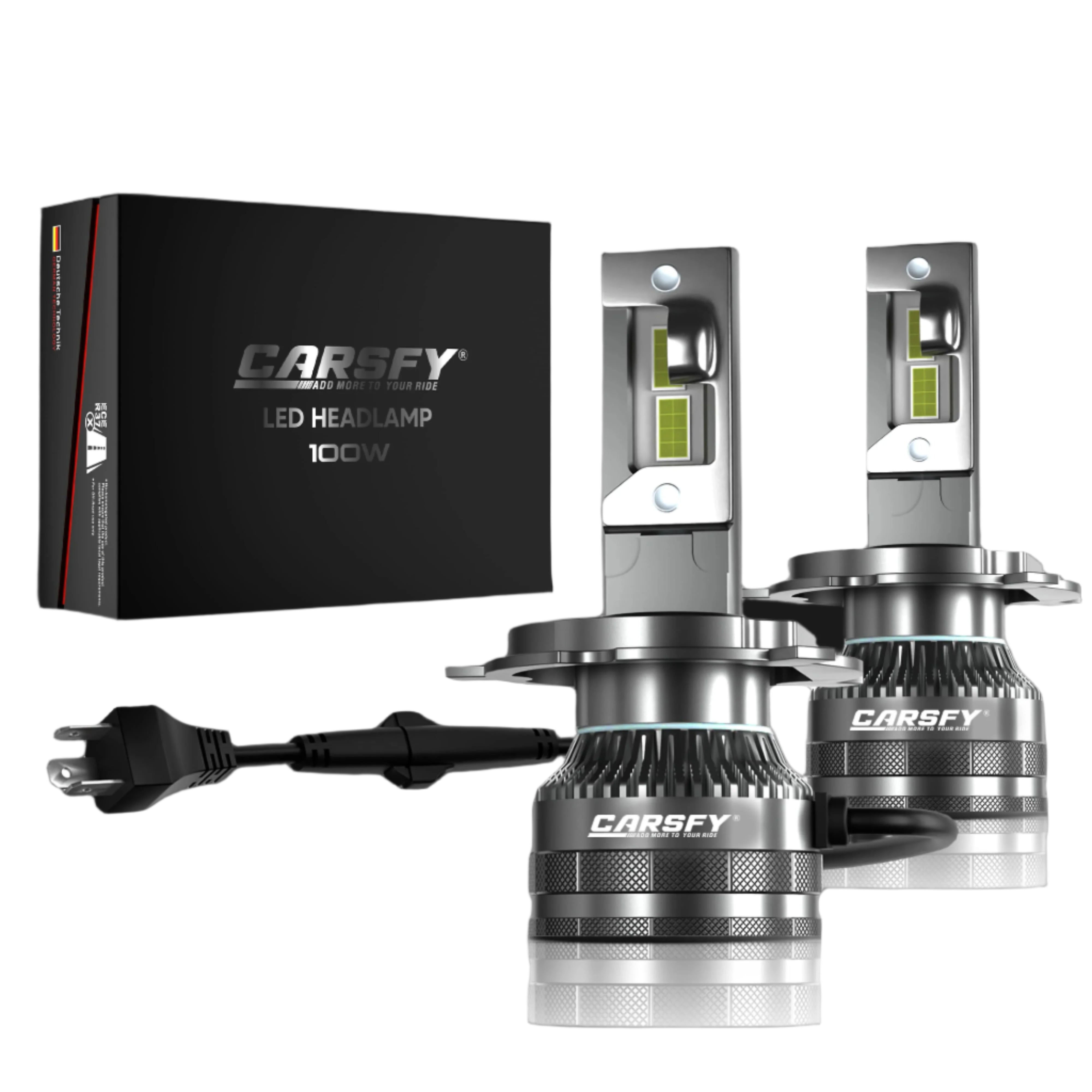 100W 9005/HB3 LED Headlight Bulb 6000K - 10,000 Lumens
